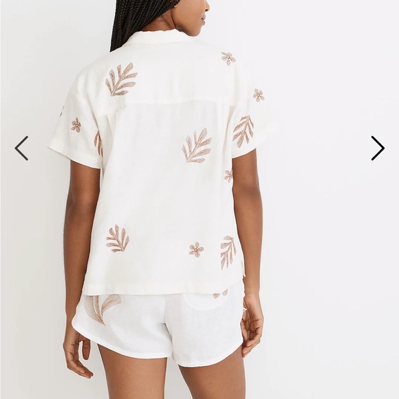 Madewell embroidered button down shirt - Picture 2 of 6